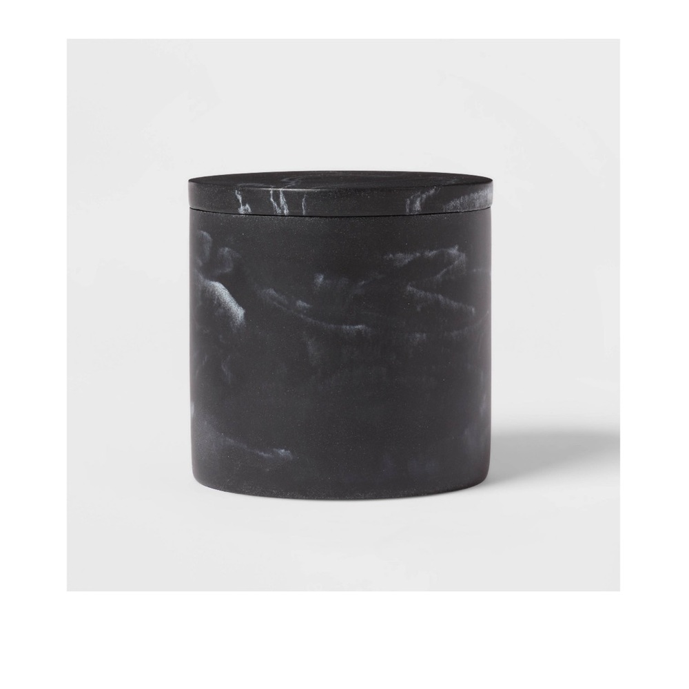 Threshold Marble Bath Canister Black